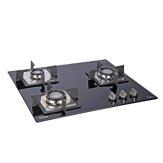 Glen 3 Burner Built in Glass Gas Hob