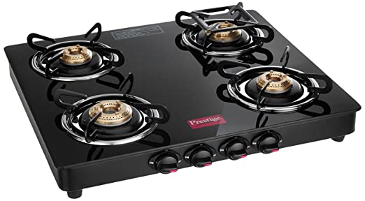 Prestige Marvel Glass Top 4 Burner Gas Stove