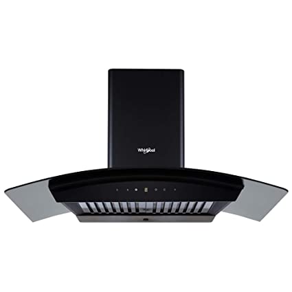 Whirlpool 90 cm 1100 m³/HR Auto-Clean Curved Glass Kitchen Chimney