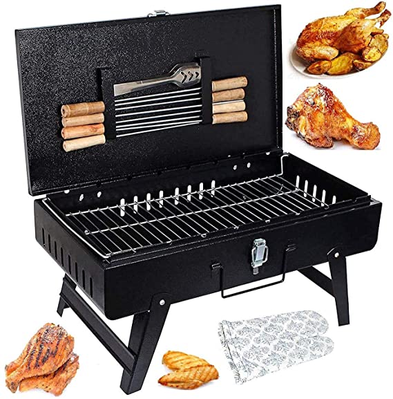 MAZORIA Foldable Charcoal Barbeque Grill