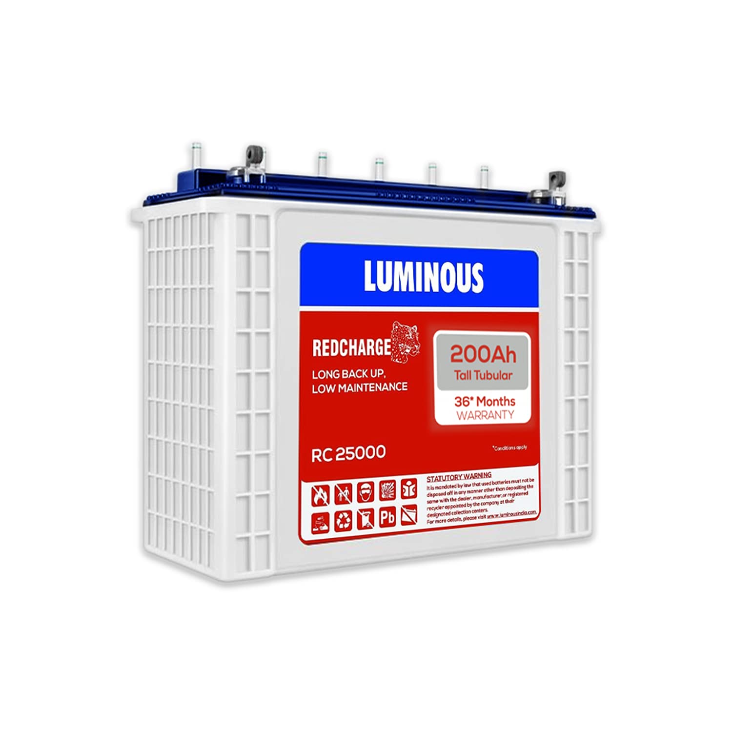 Luminous Red Charge RC 25000 200 Ah