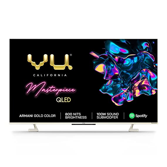 Vu 75 inches The Masterpiece Glo Series Smart Android QLED TV