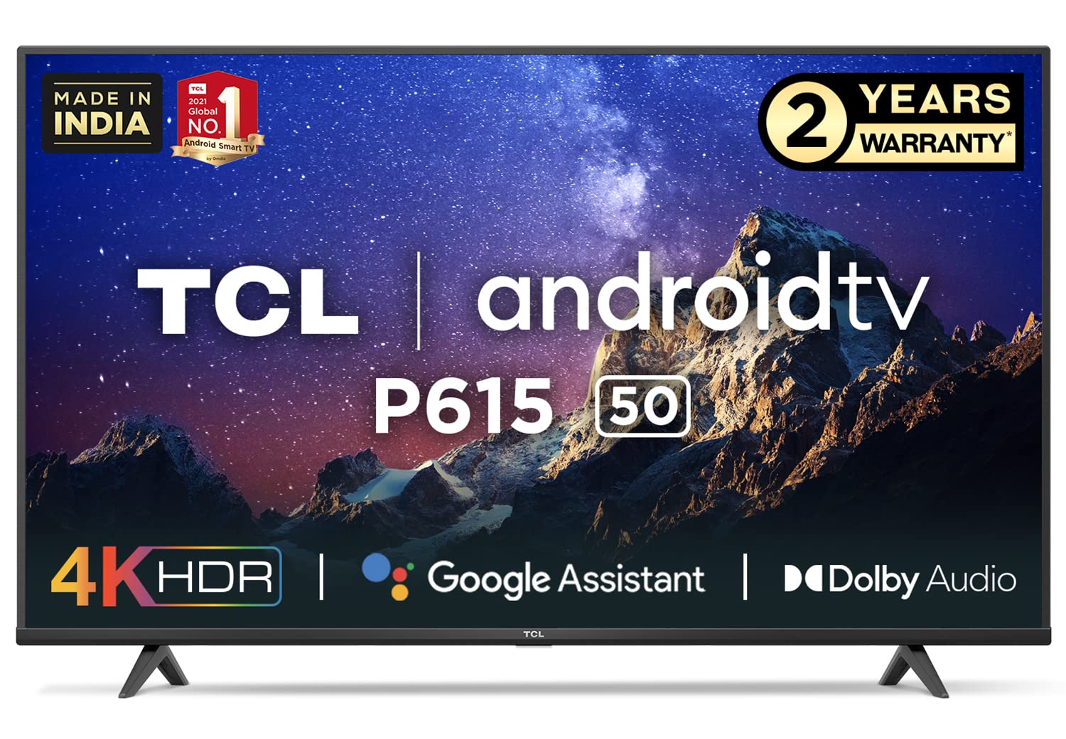 TCL 50 inches 4K Android Smart LED TV